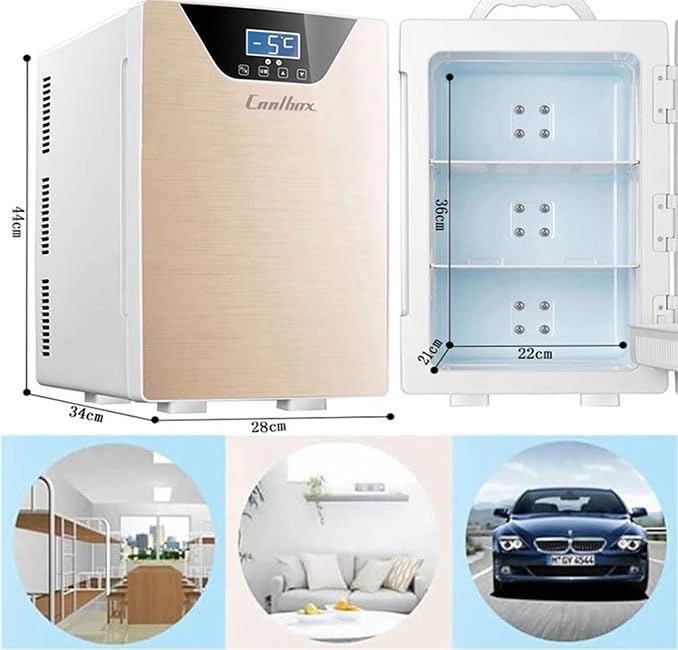 Mini Car Portable Refrigerator - DC 12V AC 220-240V Three-core cooling