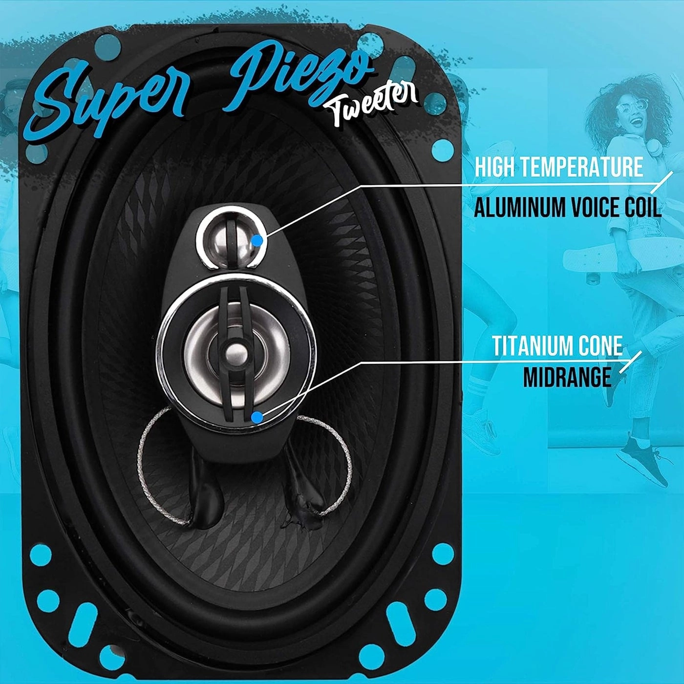 4 Way 6x9 Inch Quadriaxial Speaker - 500 Watt