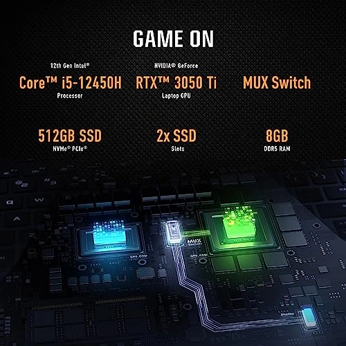 TUF Dash 15 FX517ZE - 15.6'' Core i5-12450H 8GB DDR5 512GB SSD