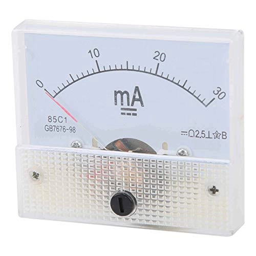 85C1-A - DC 0-30MA 2 Piece Analog Ammeter Voltmeter