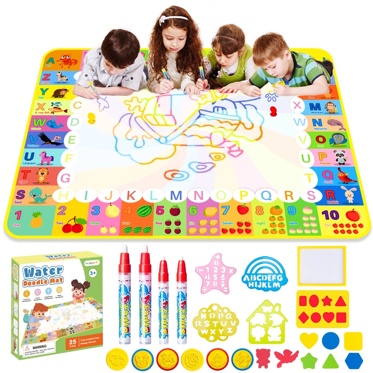 Meland Water Doodle Mat - 25 pcs 3+ years