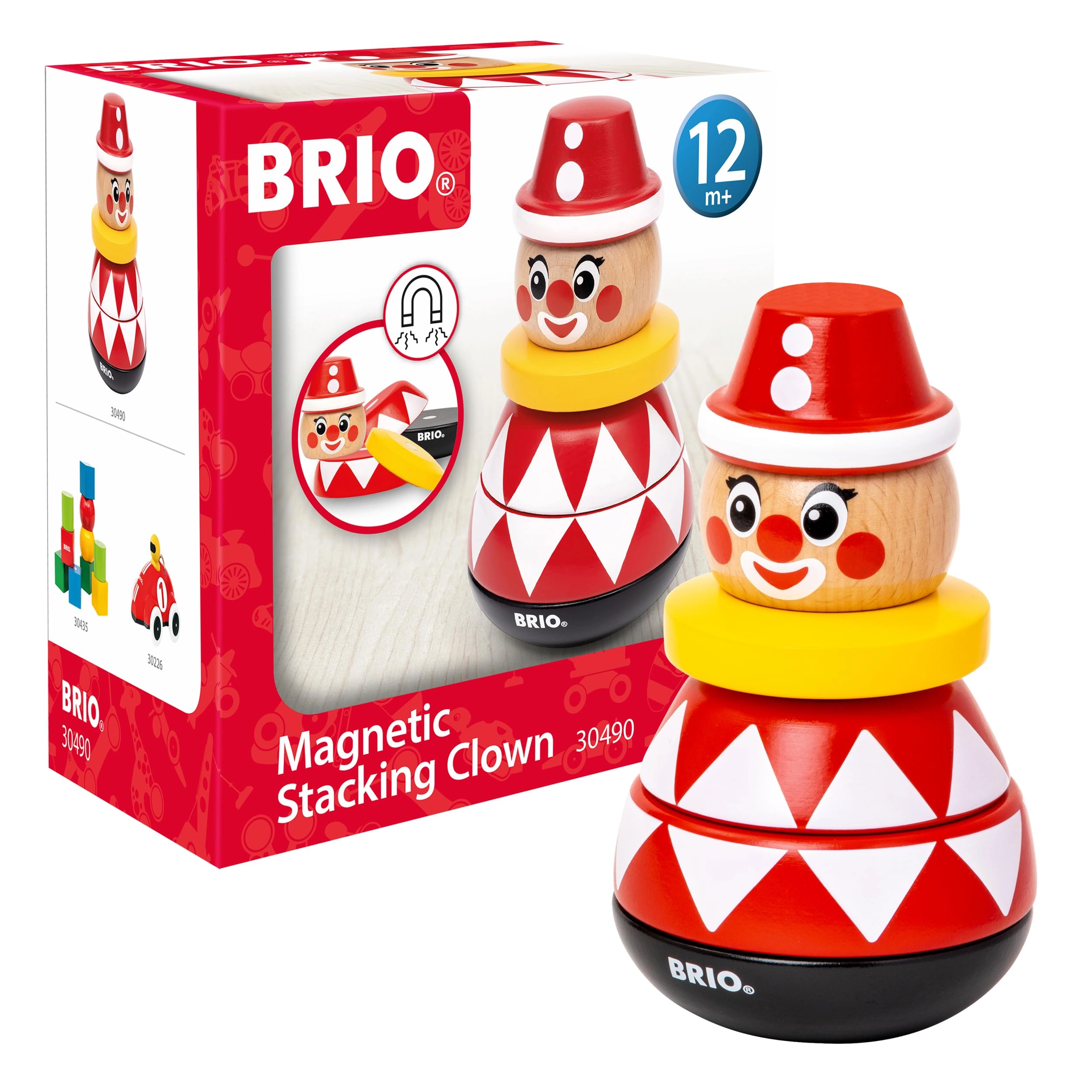 BRIO Magnetischer Stapelclown - 12 months+