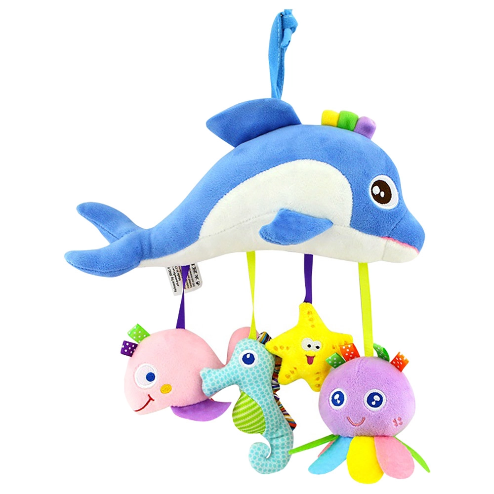 Little Angel Hanging Rattle - 6 months Dolphin & Friends