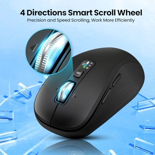 L360 Full-Size 4-Way Scrolling Silent Mouse - Bluetooth