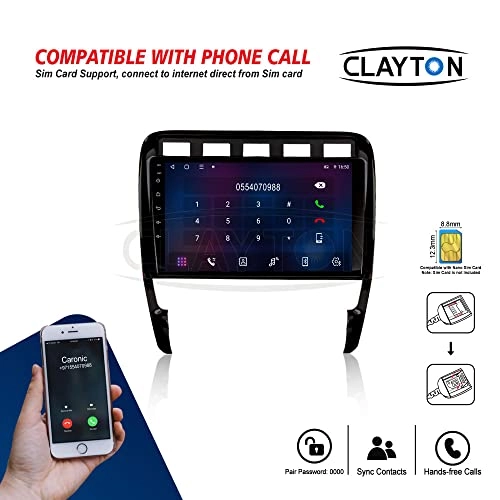 Car Stereo Screen For Porsche Cayenne 2003 – 2010 Bose Sound System - 10.1 Inches