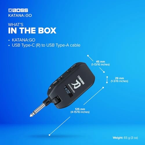 Katana:GO - Personal Headphone Amplifier for Guitar and Bass