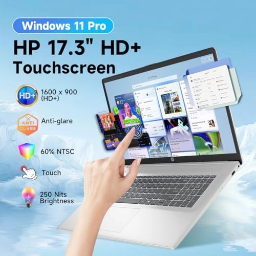 17.3 inch Touchscreen Laptop - Ryzen 5 7430U 32GB DDR4 2TB SSD