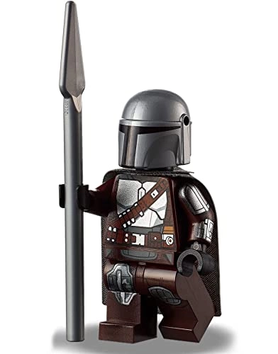 Star Wars The Mandalorian Minifigure - Din Djarin Silver Beskar Armor Cape