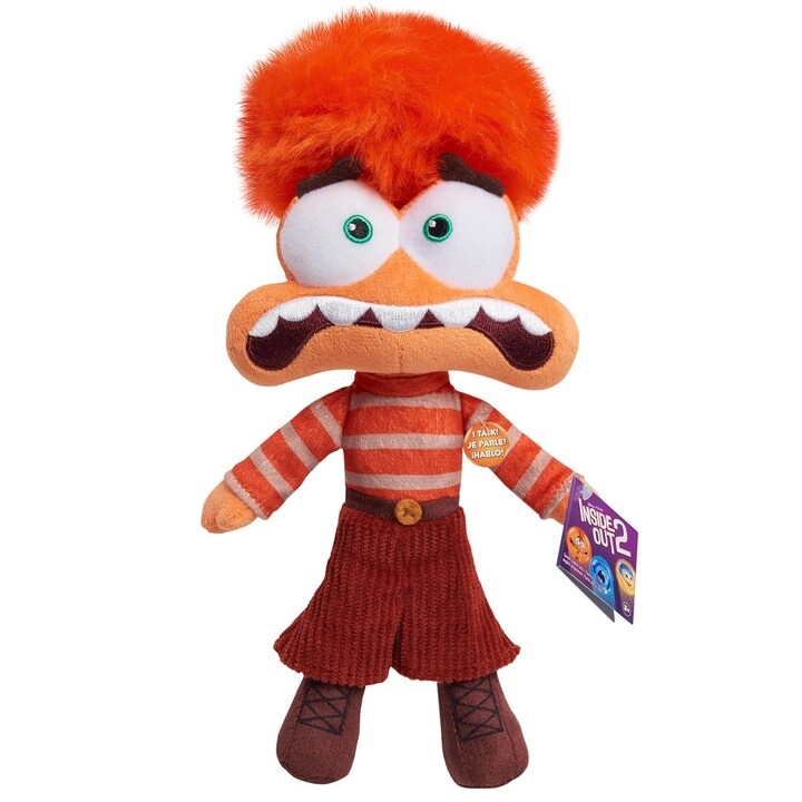 MZA STORES Inside Out 2 Talk It Out Small Plush - Anxiety - 8.5 inches Talking