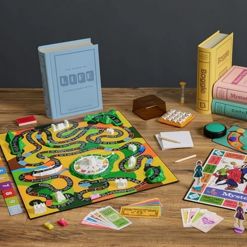 Scrabble + Monopoly + Clue + Boggle + Yahtzee + Catch Phrase + Scattergories + Chess + Sorry! + Candy Land + Chutes and Ladders + Mystery Date + The Game of Life + Taboo + Connect Four