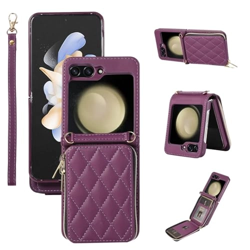 Miagon Folio Case for Samsung Galaxy Z Flip 5