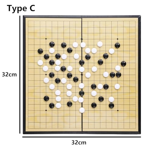 Go Game Set - Magnetic Foldable Yellow+Black