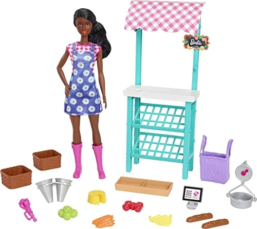Careers Doll & Playset - 11.5 in Brunette Farmers Market Theme Ages 3+