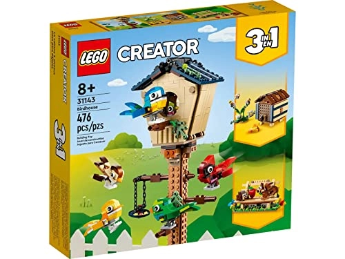 Creator 3 in 1 Birdhouse (31143) - Birds to Hedgehog to Beehive Set
