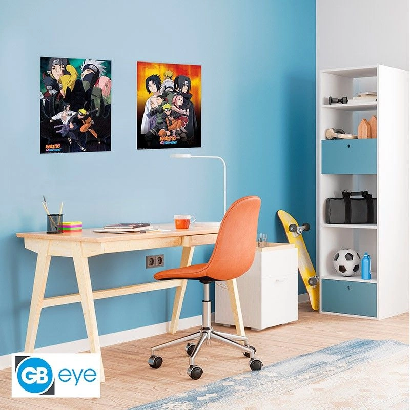 Naruto Set 2 Chibi Posters Team 7 - Laminated paper 52cm x 38cm