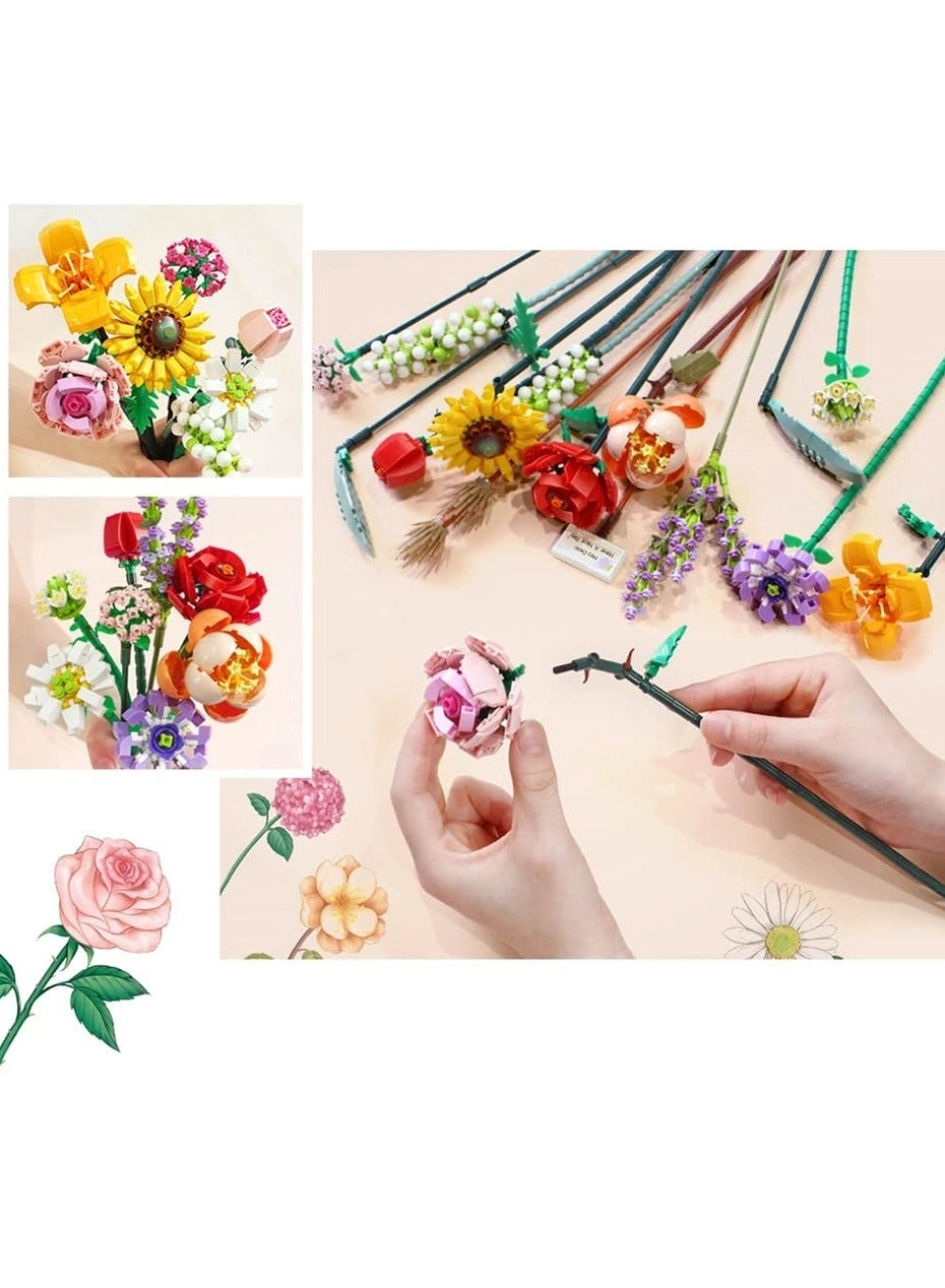 Flower Bouquet Building Blocks - ABS plastic