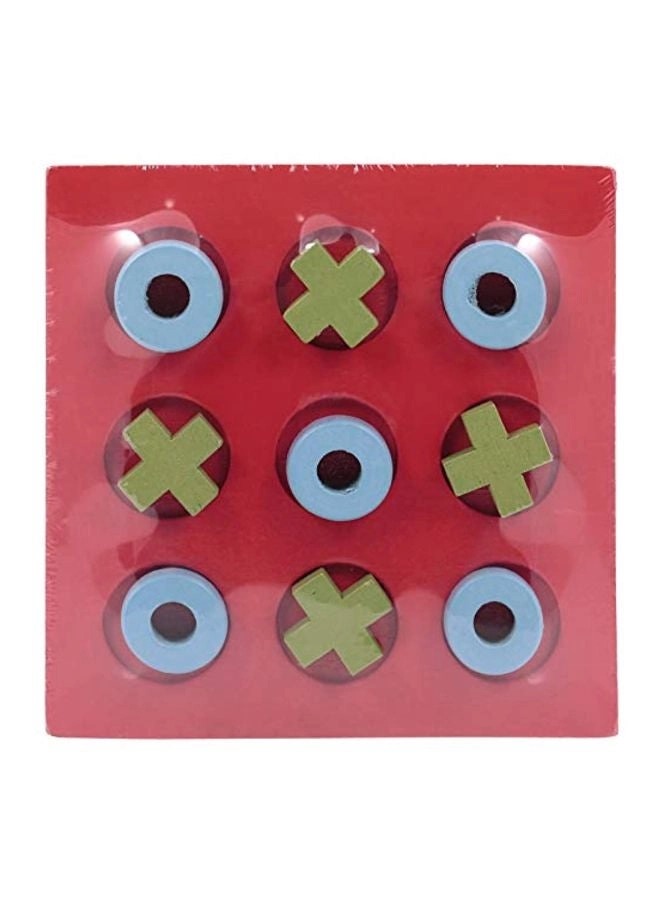 Canoe Tic Tac Toe - Wood Red/Green/Blue