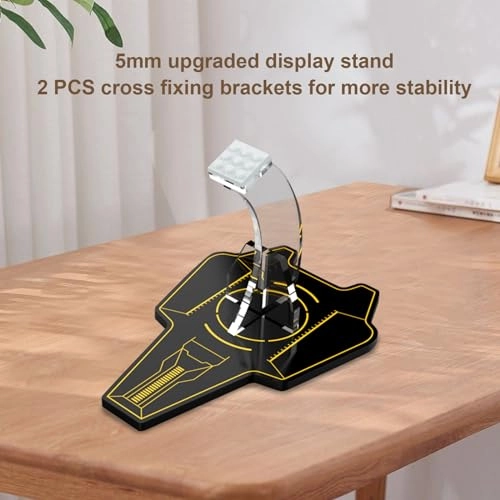 Acrylic Display Stand for Lego Star Wars 75325 The Mandalorian's N-1 Starfighter Set - 5 MM Transparent Clear