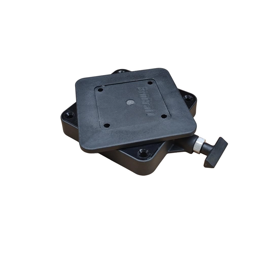 Brocraft Low-Profile Swivel Mounting Base - Black Nylon Aluminum