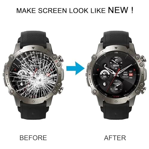 LCD Screen Digitizer Full Assembly With Frame for AMAZFIT Falcon - Red