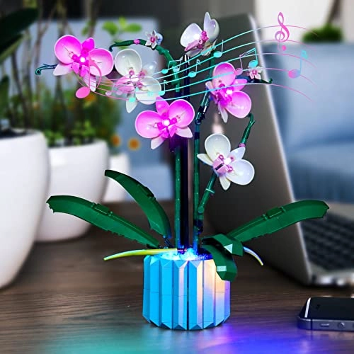Lego Orchid LED Lighting Set - Music version pink