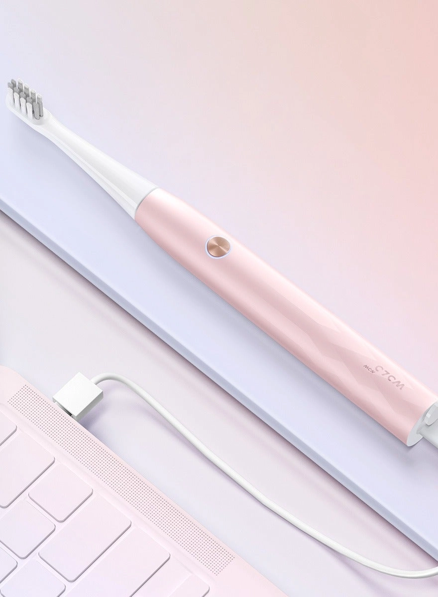 WOLONOW Electric Ultrasound Rechargeable Toothbrush - Long-Lasting Battery 3 Cleaning Modes
