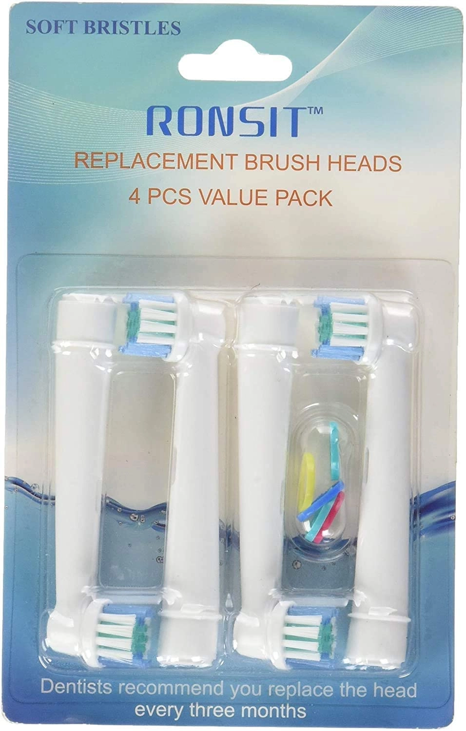 Oral-B Electric Brush Heads - 4-Piece Charcoal