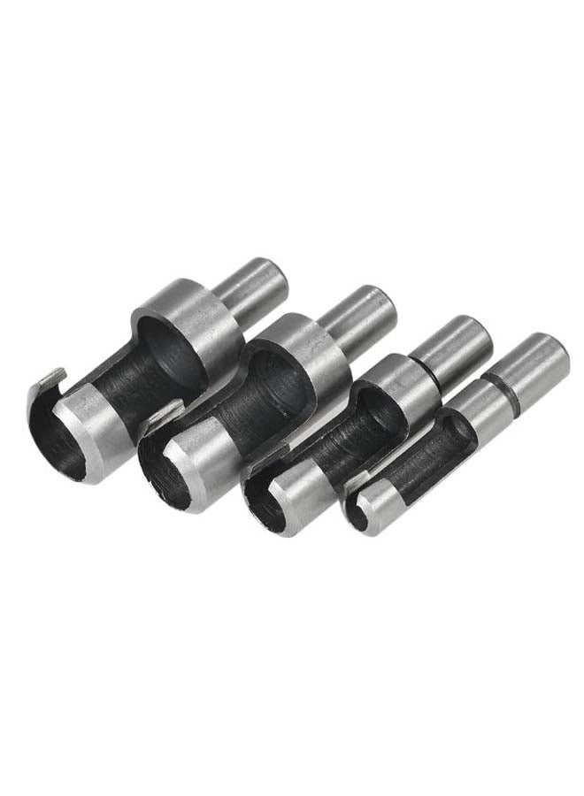 Round Cork Drill Bit Shank Set - high carbon steel 4-Piece 10mm