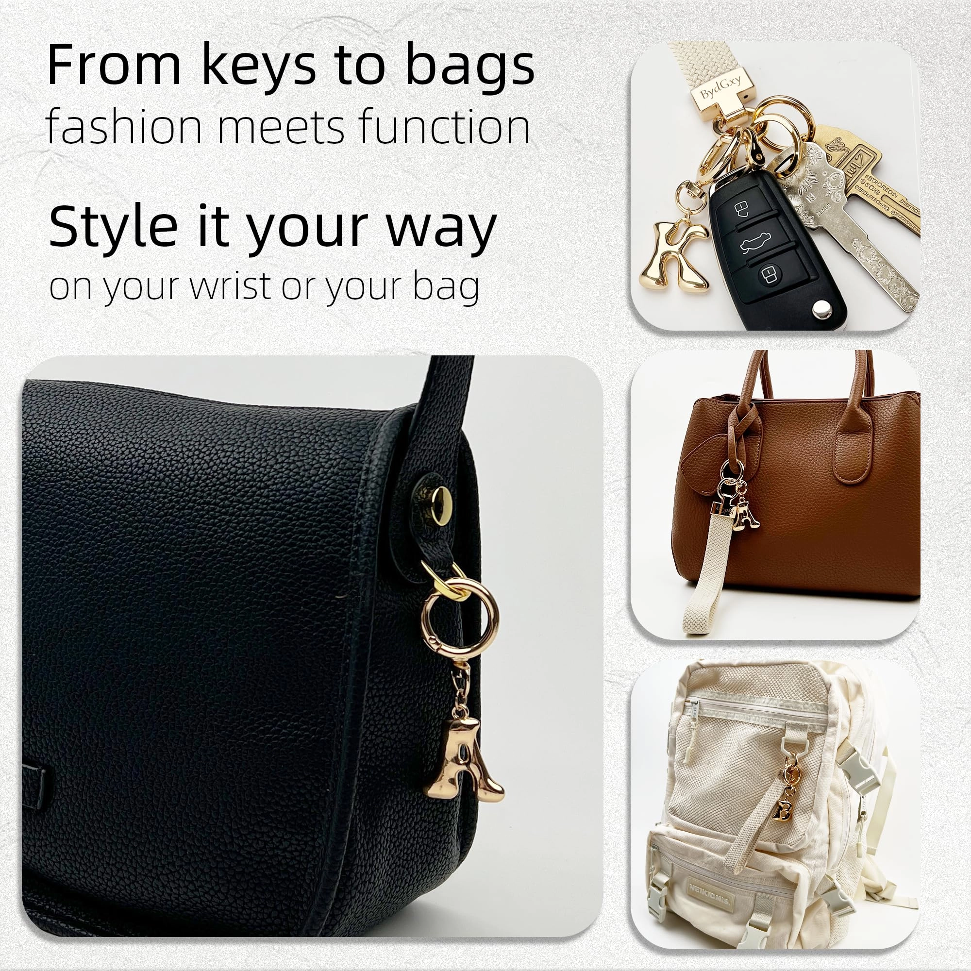 Initial Keychain - Letter