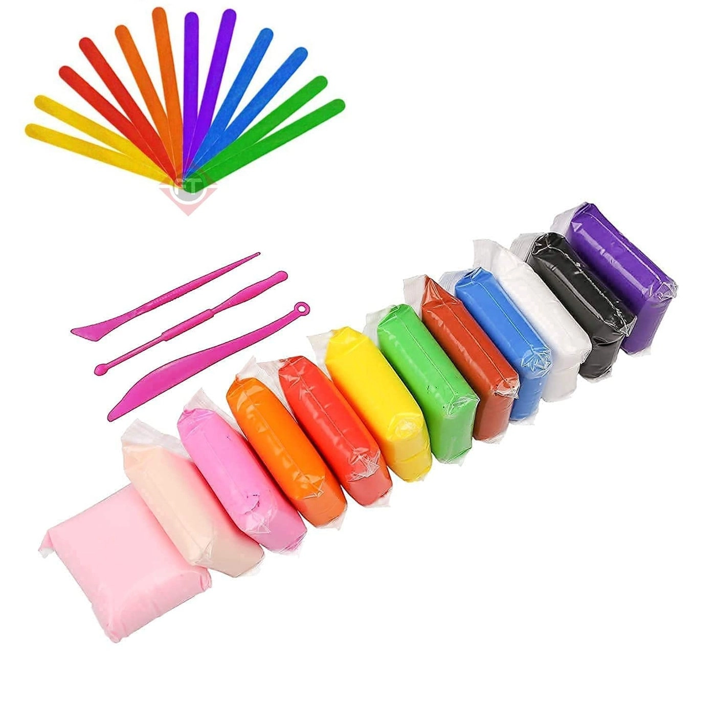 Air Dry Clay Set - 12 Color Jewellery Making Beginners Kit