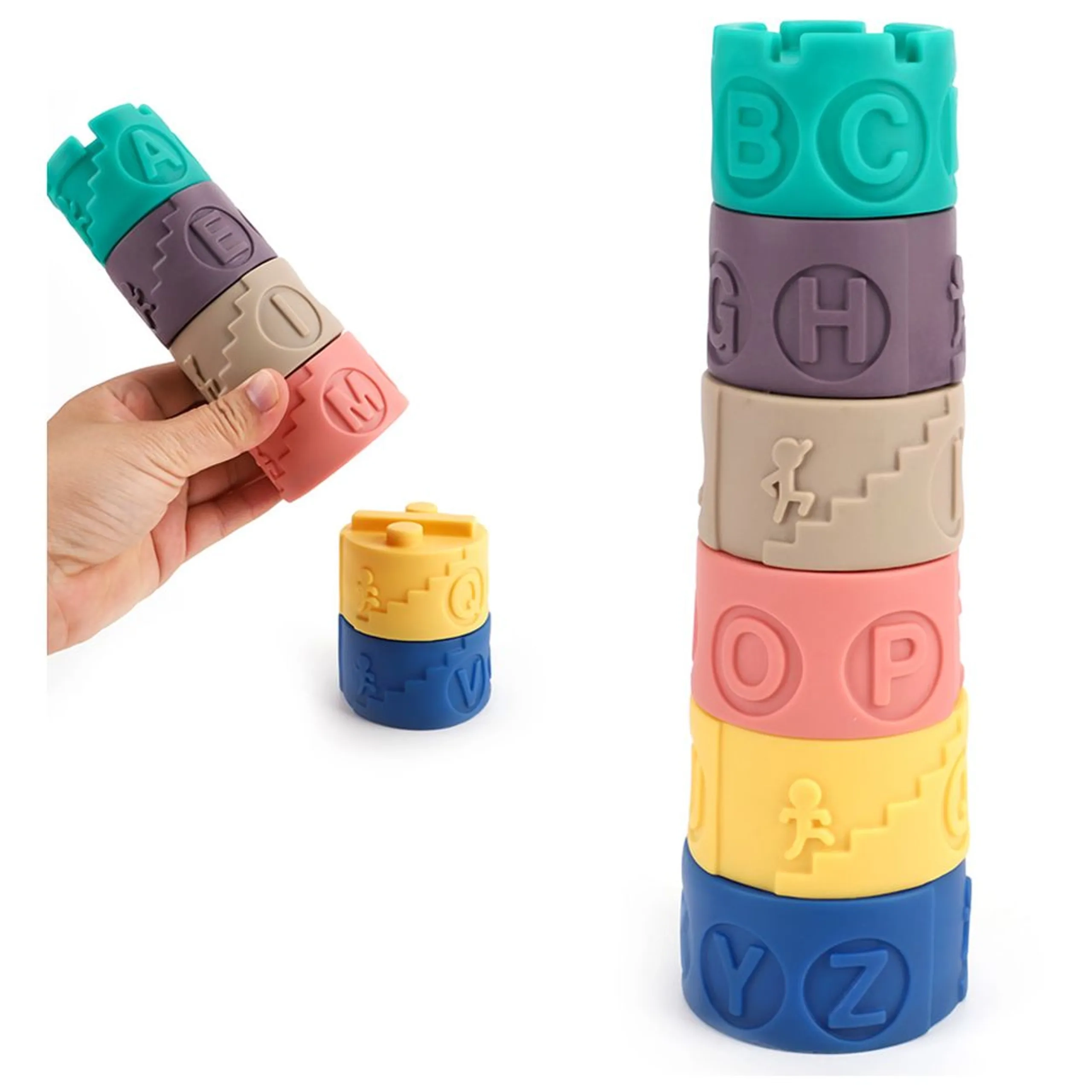 Baby Educational Toys Blocks - Suitable for 2 years and above 6 pieces