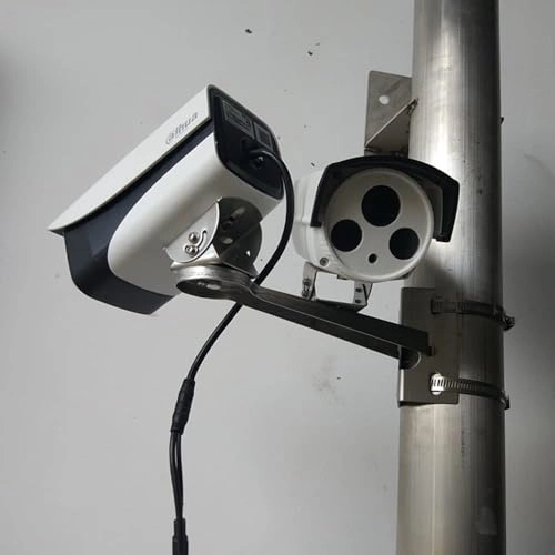 CCTV Security Camera Corner Pole Corner Mounting Bracket - Stainless Steel 26cm/10.2"