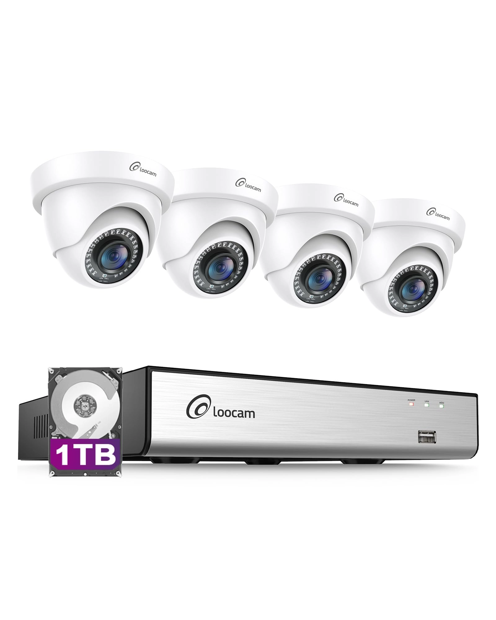 8CH 5MP 3K Lite - 4 Cameras