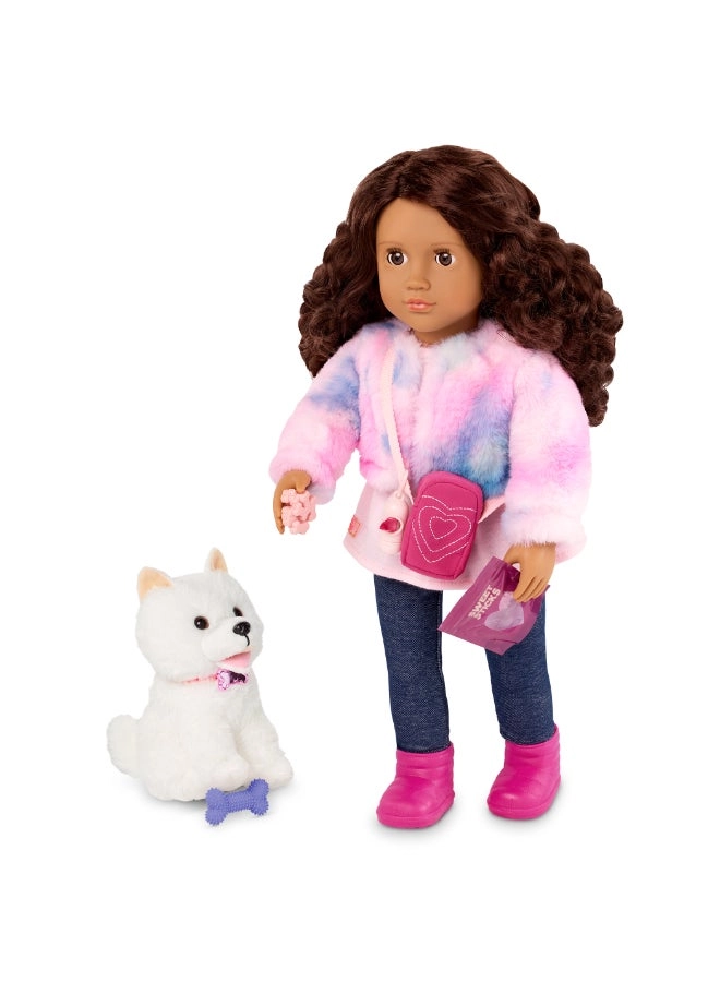 Ines Fashion Doll - 18-inch 6-inch Pomeranian Ages 3+