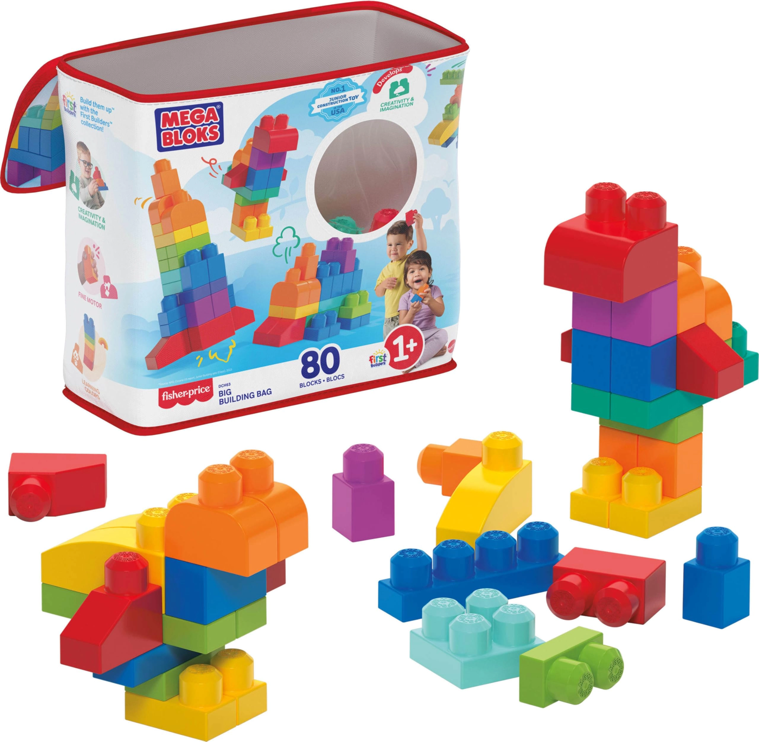 MEGA Big Building Bag - 80 pcs