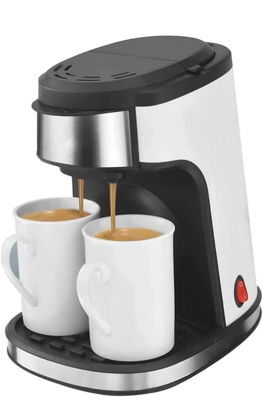 Vistanics Automatic Drip Coffee Maker - Multi-Function Ceramic Pot Double-Cup