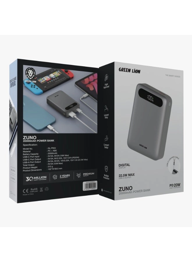 Zuno - 20000mAh 15W Fast charging
