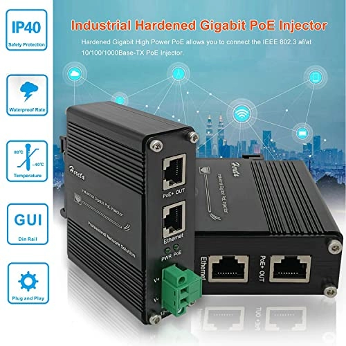 LNK-INJ301 - 12~48VDC 30W 3 IEEE802.3at 10/100/1000Base-T
