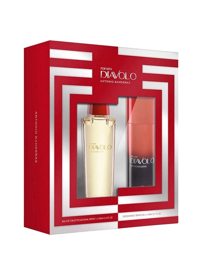 Antonio Banderas Diavolo Eau de Toilette 100ml + 150ml Deo Set