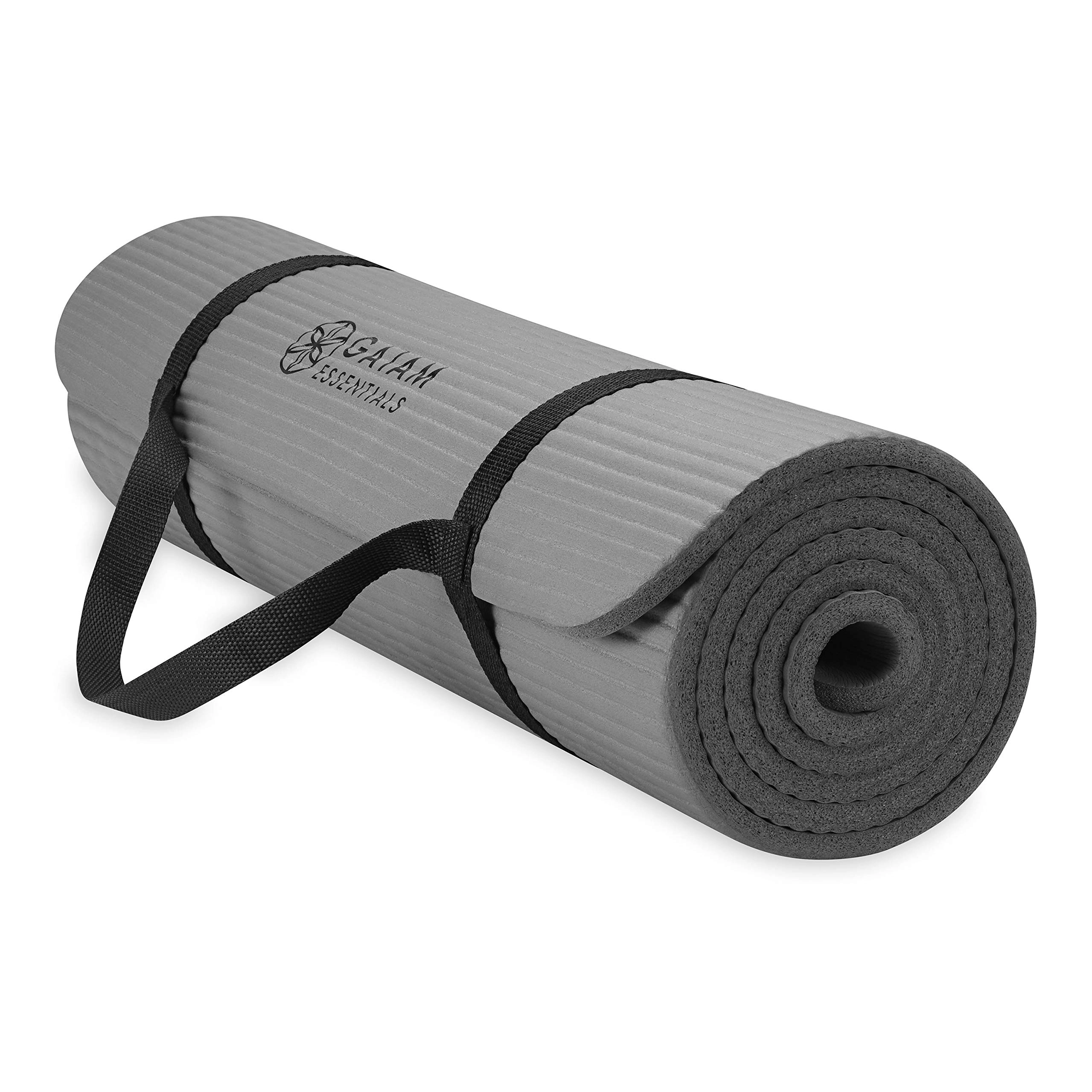 Gaiam Essentials Thick Yoga Mat - NBR foam 2/5 Inch