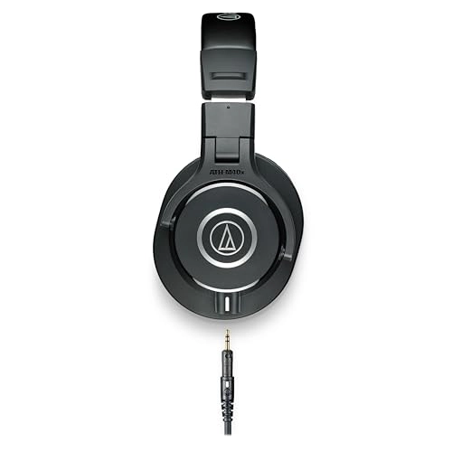 ATH-M40x Wired Headphone + Headphone Sanitizer Spray + Microfiber Cleaning Cloth + Screw On Adapter + Carrying Pouch + Straight Cable + Coiled Cable