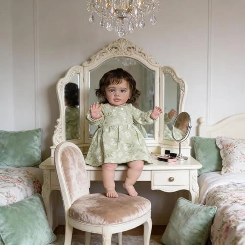 Pippa Reborn Baby Doll - 26 inch Cotton Vinyl Hand-rooted Curly Hair Ages 3+