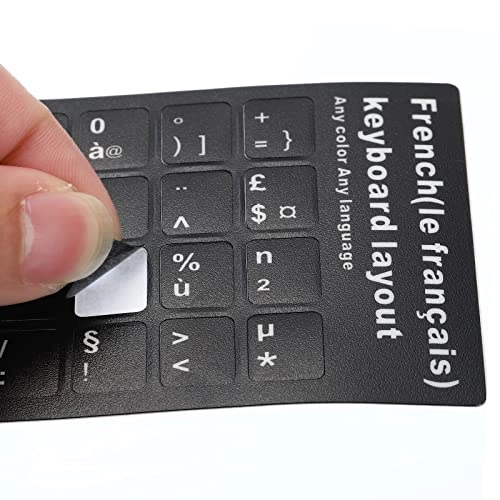 Keyboard Sticker - 2 Pack French Universal