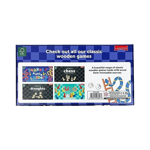 Lagoon Snakes and Ladders - Wooden Brown