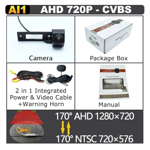 Reverse Camera - low light night vision RCA 1280 x 720