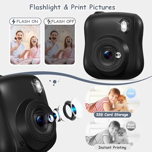 Kids Camera Instant Print - 32GB 14MP 1080P