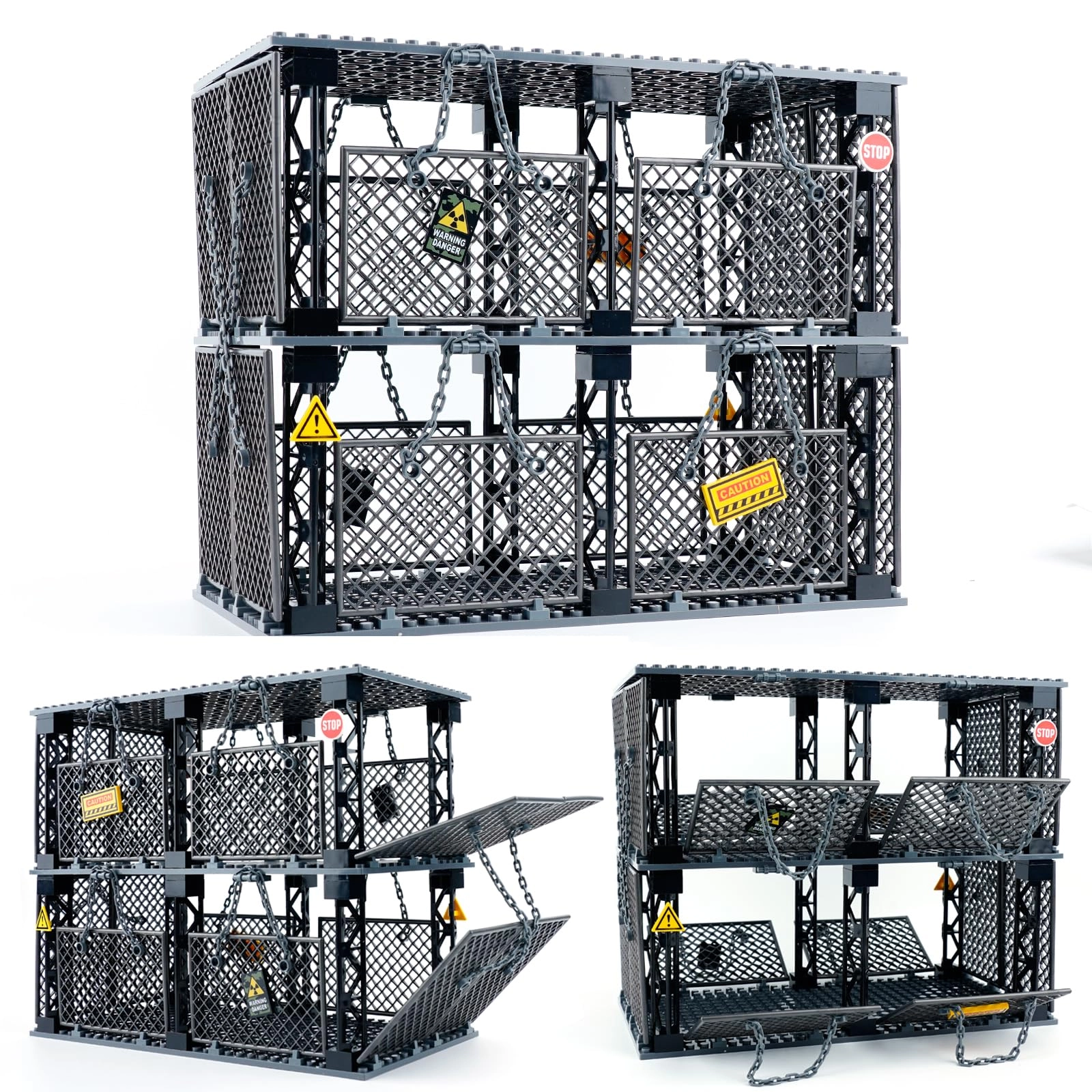 WSRYLTCH Military Base Cage - 1 pcs Animal Dinosaur Military
