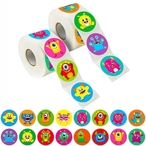 Cartoon Monster Sticker Book 600 pcs
