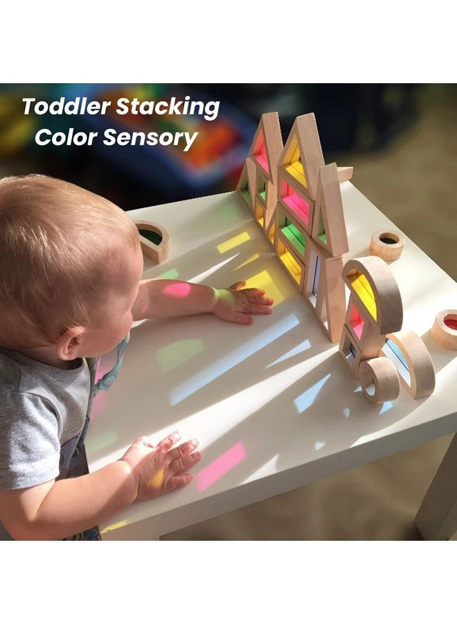 Rainbow Acrylic Blocks - 12 months and up 24 pieces