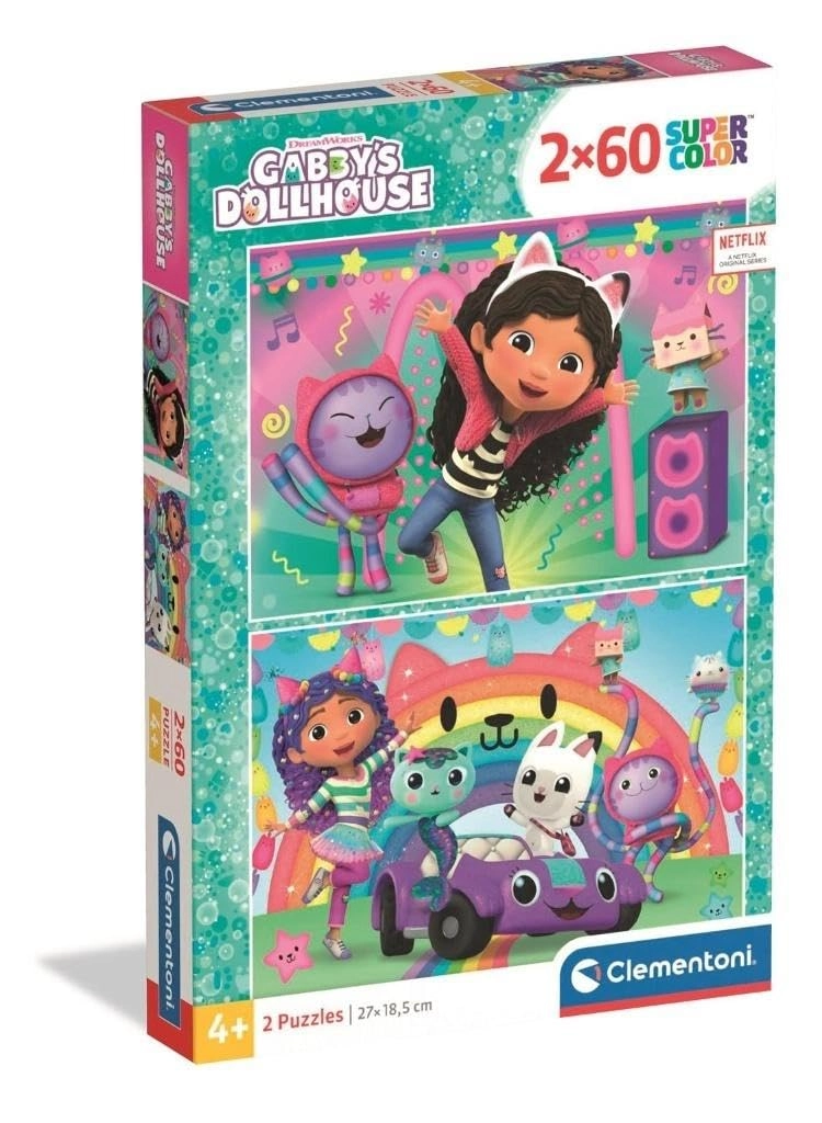 Clementoni Gabby'S Dollhouse 2-in-1 Puzzle (24819) - 120 pcs